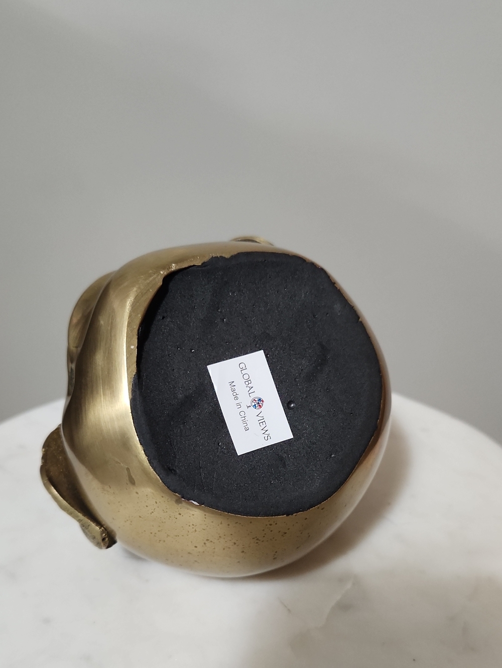 Brass Apple Sculpture Pomme Bouche  Decor Paperweight - Picture 8 of 13